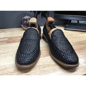 Sarto Franco Sarto Eda 2 Loafers Womens 11 Black Woven Slip On Comfort Shoes